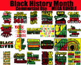 Bundle Black History Month Mega Bundle For Commercial Use PNG SVG JPG Print Cutting Digital Download Art Digital Tshirt Logo Sublimation Cricut Clipart Artwork Illustration