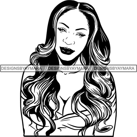 Afro Latina Woman SVG Cutting Files For Silhouette Cricut and More