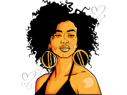 Afro Beautiful Black Woman SVG African American Ethnicity Afro Puffy Hairstyle Beauty Salon Queen Diva Classy Lady  Beautiful People Beauty Salon Princess