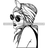 Bundle 20 Beautiful Woman Turban Head Wrap Hairstyle SVG Files For Cutting and More!