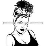 Bundle 20 Beautiful Woman Turban Head Wrap Hairstyle SVG Files For Cutting and More!
