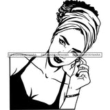 Bundle 20 Beautiful Woman Turban Head Wrap Hairstyle SVG Files For Cutting and More!