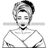 Bundle 20 Beautiful Woman Turban Head Wrap Hairstyle SVG Files For Cutting and More!