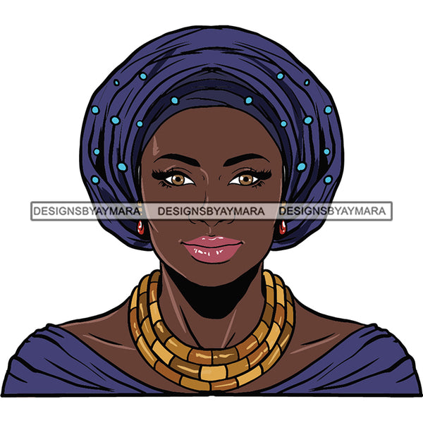 Bundle 20 Beautiful Woman Turban Head Wrap Hairstyle SVG Files For Cutting and More!