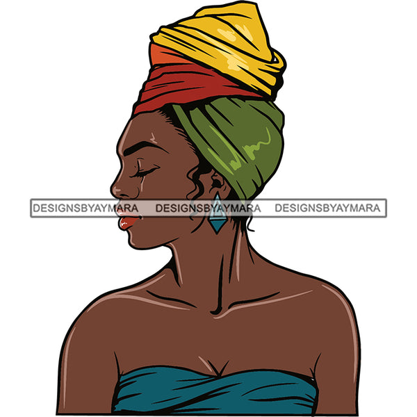 Bundle 20 Beautiful Woman Turban Head Wrap Hairstyle SVG Files For Cutting and More!