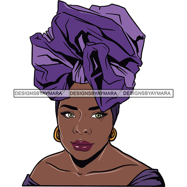 Bundle 20 Beautiful Woman Turban Head Wrap Hairstyle SVG Files For Cutting and More!