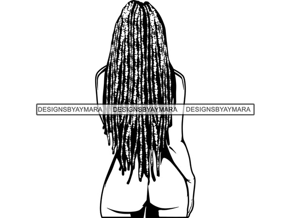Afro Woman SVG Braids Dreads Hairstyle African American Ethnicity Nubian Beauty Salon Make Up Model Queen Diva Classy Lady Princess
