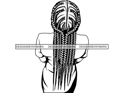 Afro Woman SVG Braids Dreads Hairstyle Nubian Melanin Black Queen African American Ethnicity .SVG .EPS .PNG Vector Clipart Cricut Circuit Cut Cutting