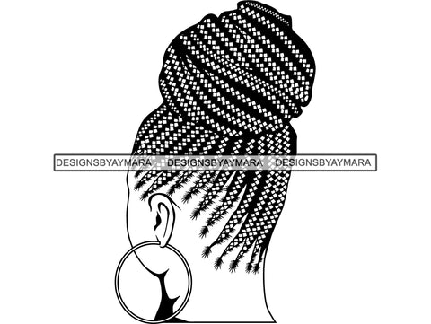 Afro Woman SVG Braids Dreads Hairstyle Nubian Melanin Black Queen African American Ethnicity .SVG .EPS .PNG Vector Clipart Cricut Circuit Cut Cutting