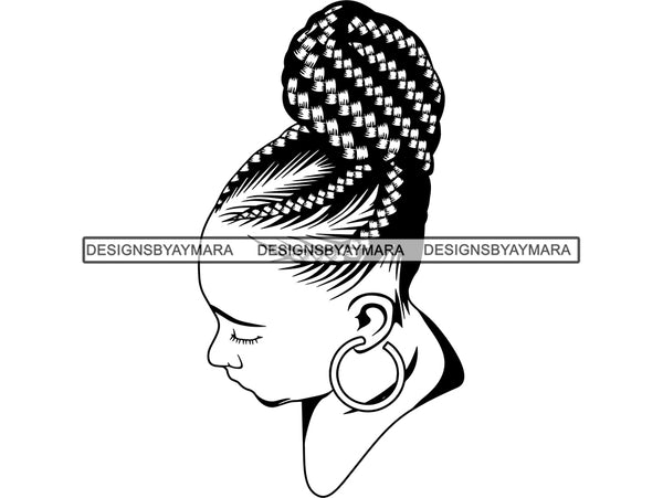 Afro Woman SVG Braids Dreads Hairstyle Nubian Melanin Black Queen African American Ethnicity .SVG .EPS .PNG Vector Clipart Cricut Circuit Cut Cutting