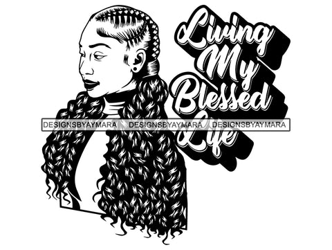 Afro Woman SVG Braids Dreads Hairstyle Nubian Melanin Black Queen African American Ethnicity .SVG .EPS .PNG Vector Clipart Cricut Circuit Cut Cutting