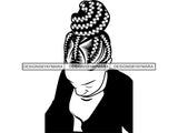 Afro Woman SVG Braids Dreads Hairstyle Nubian Melanin Black Queen African American Ethnicity .SVG .EPS .PNG Vector Clipart Cricut Circuit Cut Cutting