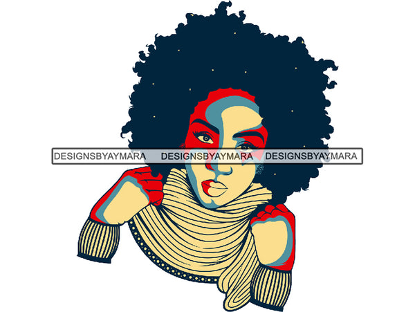 Afro Woman SVG African American Ethnicity fabulous Glamour Black Classy Lady Fashion Afro Puffy Hairstyle Queen Diva Classy Lady PNG JPG Clipart