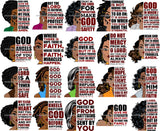Bundle 20 Afro Woman Half Face God Lord Inspirational Quotes Black Girl Magic Melanin Popping Classy Lady SVG JPG PNG Cutting Files For Silhouette Cricut and More