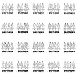 Bundle 20 Brothers Best Friend Family Love Friendship Buddy Man Handsome Men Melanin African American Male PNG JPG SVG Cutting Files For Silhouette Cricut and More!