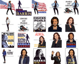 Bundle 20 Vice President Kamala Harris Chucks and Pearls 2021 Inauguration Designs Woman Power PNG JPG Cutting Files For Silhouette Cricut and More