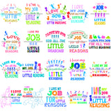 Bundle 20 I Love My Job For All The Little Reasons School Teacher Designs Kids Children Education Love PNG JPG SVG Cutting Files For Silhouette Cricut and More!