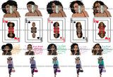 Bundle 20 Afro Lola Money Showing Diva Melanin Goddess .SVG Cut Files For Silhouette Cricut and More!