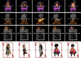 Bundle 20 Afro Black Woman God Says I'm Quotes Nutrition Facts Melanin Queen Goddess Diva Layered SVG Cut Files For Silhouette Cricut and More!