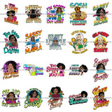 Bundle 20 Sarcasm Diva Glam Quotes Melanin Queen Brown Sugar Dope Ebony .SVG Cut Files For Silhouette Cricut and More!