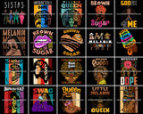 Bundle 20 Sistas Melanin Queen Brown Sugar Dope Melanin Quotes .SVG Cut Files For Silhouette Cricut and More!