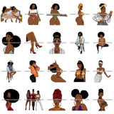 Bundle 20 Woman Empower Woman Crown Melanin Goddess Erotic Sex Curvy Nubian Designs For T-Shirt and Other Products SVG PNG JPG Cutting Files For Silhouette Cricut and More!