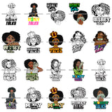 Bundle 20 Money Talks Afro Woman Showing Money Successful Life Hustler Hustling Gangster Woman SVG Cut Files For Silhouette Cricut and More!