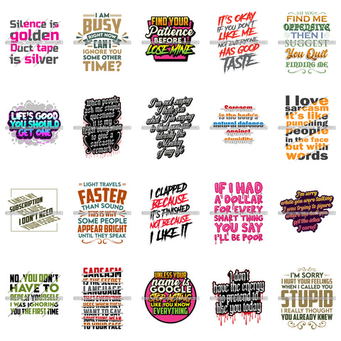 Bundle 20 Sarcastic Funny Quotes Cancel My Subscription Because I Don't Need Your Issues Designs For T-Shirt and Other Products SVG PNG JPG Cutting Files For Silhouette Cricut and More!