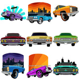 Bundle 9 Bad Ass Looking Gangster Car Classic Retro Car Meanest Car SVG Cutting Files For Silhouette Cricut and More