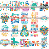 Bundle 20 Autism Awareness Quotes PNG File For Print