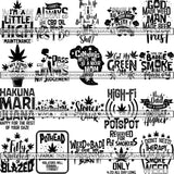 Bundle 20 Weed Cannabis Marijuana SVG Quotes Cut Files