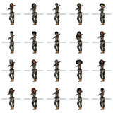 Bundle 20 Afro Lola Woman Warrior Military Army Soldier War Camouflage USA Uniform .SVG Clipart Vector Cutting Files For Circuit Silhouette Cricut and More!