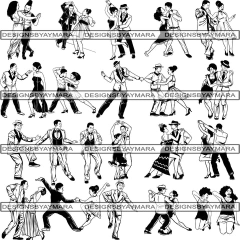 Bundle 20 Stepper Dancer Stepping Chicago Style SVG Cut Files
