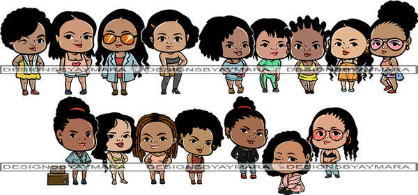 Bundle 4 Ladies Girls Trip Getaway PNG File For Print