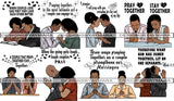 Bundle 8 Black Couple Praying God Together PNG File For Print Not For Cutting