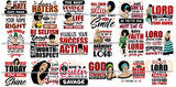 Special Bundle 18 Afro Boss Lady Lord Life Quotes SVG Files For Cutting and More