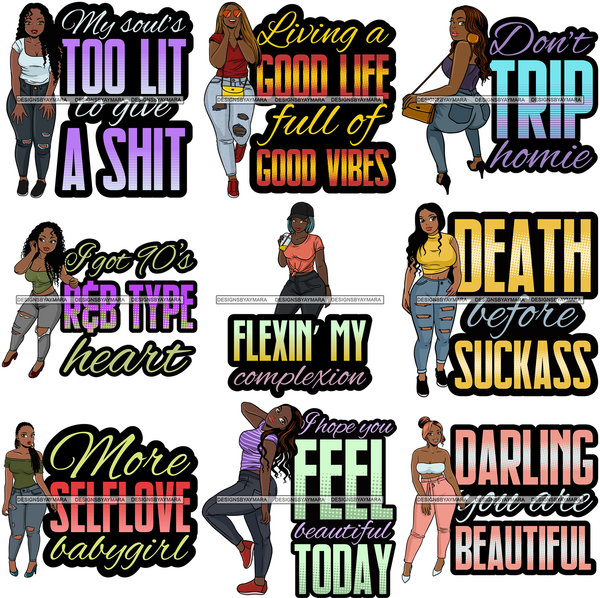 Super Bundle 81 Life Bad Ass Woman Quotes Sexy Fashion Goddess Glamour .SVG Cutting Files