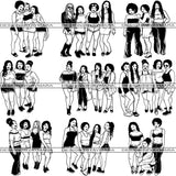 Bundle 9 Sexy Ladies Getaway PNG Files For Print