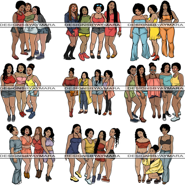 Bundle 9 Sexy Ladies Getaway PNG Files For Print