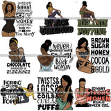 Bundle 9 Tattoo Goddess PNG Files For Print Not For Cutting