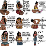 Bundle 9 Tattoo Goddess PNG Files For Print Not For Cutting