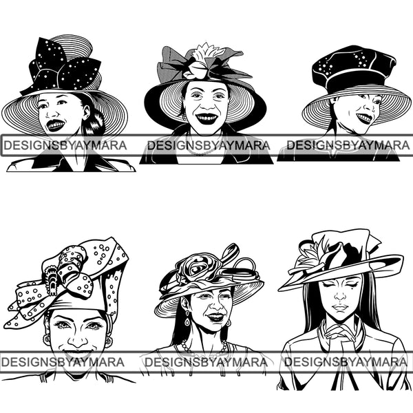 Bundle 6 Classy Church Lady SVG Cut Files For Silhouette an Cricut