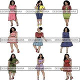 Bundle 9 Classy Lady PNG File For Print
