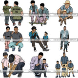 Bundle 9 Father's Day #1 PNG Files For Print