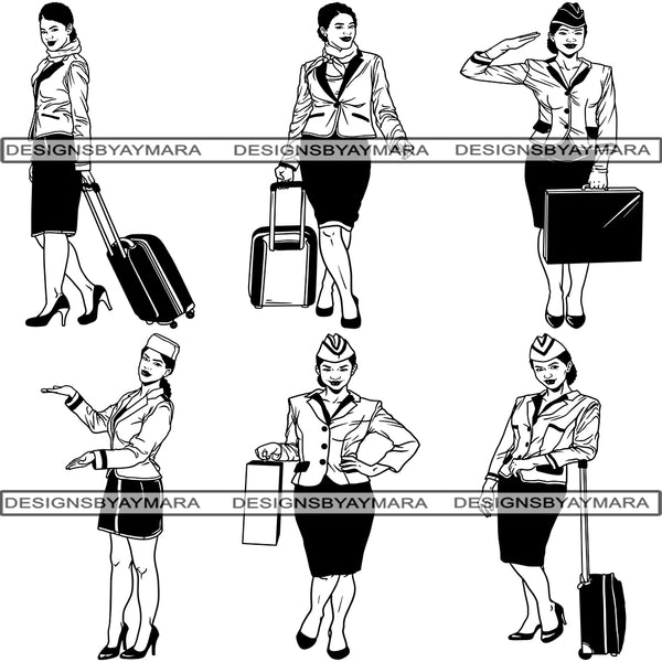 Bundle 6 Fly Attendance #1 SVG Files For Silhouette and Cutting