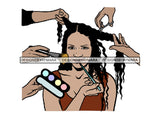 Beauty Salon Hair Stylish Woman Goddess Fabulous Queen Diva Classy Lady .SVG .PNG .JPG Vector Clipart Not For Cutting