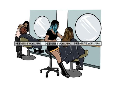 Hair Stylish Beauty Salon Woman Goddess Fabulous Queen Diva Classy Lady .SVG .PNG .JPG Vector Clipart Not For Cutting