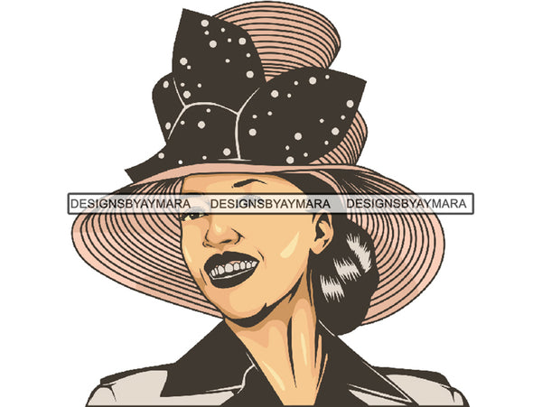 Classy Church Lady Black Woman SVG African American Ethnicity Fabulous Glamorous Old school Hat  Queen Diva Beautiful People Princess