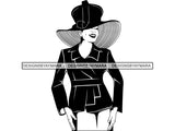 Classy Church Lady Black Woman SVG African American Ethnicity Fabulous Glamorous Old school Hat  Queen Diva Beautiful People Princess