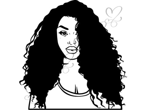 Afro Beautiful Black Woman SVG African American Ethnicity Afro Puffy Hairstyle Beauty Salon Queen Diva Classy Lady  Beautiful People Beauty Salon Princess